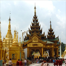 미얀마 쉐다곤 파고다 관광지 이미지