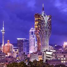 중국 마카오 도시 이미지