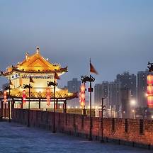 중국 시안 도시 이미지